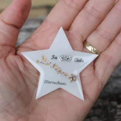 Discount Stern "In unendlicher Liebe" für die Gedenkecke mit Sternschnuppe personalisierbar Gedenksteine
