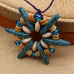 Outlet Sterne, Perlensterne, Set, Keramikperlen, Holzperlen, Glasperlen, Weihnachtsdekoration, Geschenkanhänger, Baumschmuck Baumschmuck