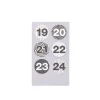 Bastelzubehör|AmOlenDiek Sticker Adventskalenderzahlen schwarz weiß