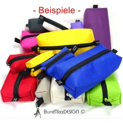 Discount Stiftemäppchen crème OFFWHITE Federmäppchen Universaltasche Schlamper, boxybag Kosmetik, by BuntMixxDESIGN Federmäppchen