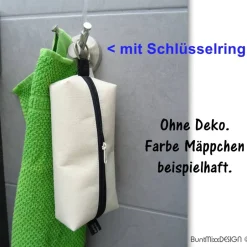Discount Stiftemäppchen crème OFFWHITE Federmäppchen Universaltasche Schlamper, boxybag Kosmetik, by BuntMixxDESIGN Federmäppchen