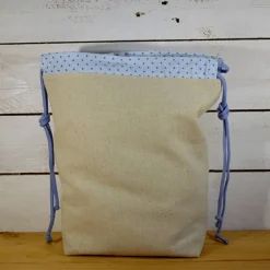 Osterkörbchen|Bachbienchen Stoffbeutel, Projekttasche, Geschenkebeutel, Ostertasche, bestickt