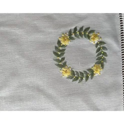 Online Stoffserviette 40 x 40 cm, bestickt, mit Lochsaum Servietten