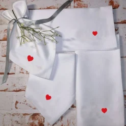Best Stoffservietten Hochzeit Geburtstag mit Herz Servietten