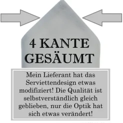 Clearance Stoffservietten mit Name bestickt Servietten