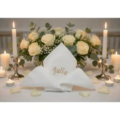 Clearance Stoffservietten mit Name bestickt Servietten
