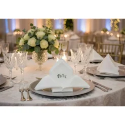 Clearance Stoffservietten mit Name bestickt Servietten