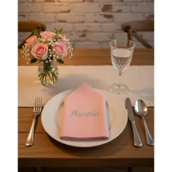 Best Stoffservietten mit Namen für Geburtstag und Hochzeit Servietten