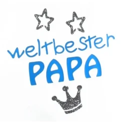 Accessoires|ZWEIFARBIG Stofftasche **PAPA3** von Einkaufsbeutel Baumwolltasche Stoffbeutel Geburtstag Geschenk Vatertag