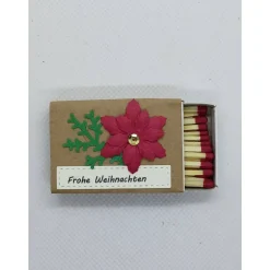Online Streichholzschachtel Mini (normale Größe), mit Motiv Weihnachtsstern" Geschenkverpackungen