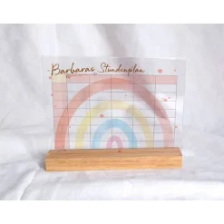 Online Stundenplan oder To-Do-Liste aus Acryl personalisiert Design Pfeil Kinder Stundenplan