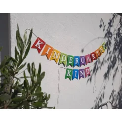 Best Supercoole Girlande zum Kindergarten Start Bunte Farben mit dem Schriftzug Kindergartenkind handgefertigt Kinder Glückwunschkarten