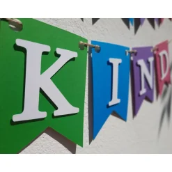 Best Supercoole Girlande zum Kindergarten Start Bunte Farben mit dem Schriftzug Kindergartenkind handgefertigt Kinder Glückwunschkarten