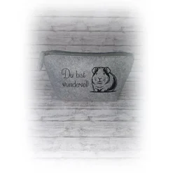Best Tasche für Make-up, Kosmetiktasche, Mäppchen u.v.m. mit süßem Meerschweinchen Geschenke