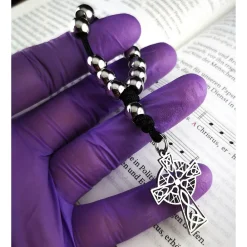 Clearance Taschenrosenkranz, Fingerrosenkranz,katholischer Rosenkranz, Edelstahl Rosenkränze