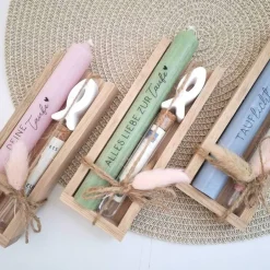 Online Taufe Geldgeschenk Taufgeschenk mit Fisch Reagenzglas Geschenkset für Mädchen und Jungen zur heiligen Taufe Geldgeschenke