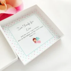 Best Taufgeschenk Mädchen Kette, Geschenk Taufe personalisiert, Halskette Engel, Taufkette, Taufschmuck Taufschmuck