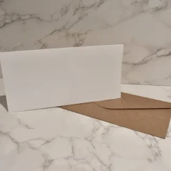 Hot Taufkarte aus Kraftpapier mit Umschlag & Einleger Glückwunschkarten