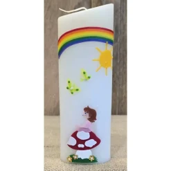 Best Taufkerze 20x6 - "Mädchen" Taufkerzen