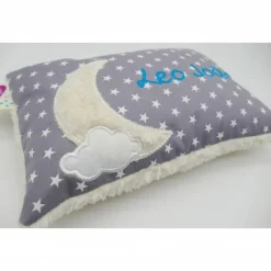 Best Taufkissen Geburtskissen - Schmusekissen Kissen mit Namen Mond Wolke Sterne Gastgeschenke