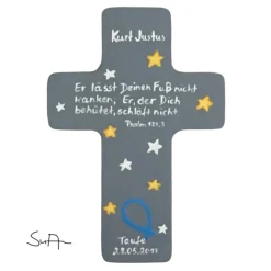 Hot Taufkreuz Holzkreuz Kinderkreuz mit christlichem Motiv  zur Taufe/Geburt/Kommunion Geschenke