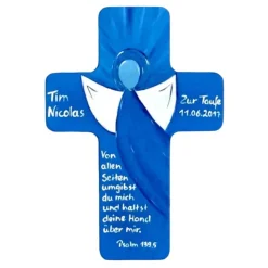 Geschenke|SuAn-Bilder Taufkreuz Holzkreuz Kinderkreuz Engel  zur Taufe/Geburt/Kommunion