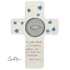 Hot Taufkreuz Holzkreuz Kinderkreuz mit christlichem Motiv  zur Taufe/Geburt/Kommunion Geschenke