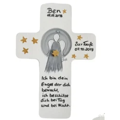 Clearance Taufkreuz Holzkreuz Kinderkreuz Engel  zur Taufe/Geburt/Kommunion Geschenke