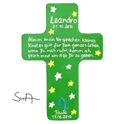Clearance Taufkreuz Holzkreuz Kinderkreuz mit christlichem Motiv  zur Taufe/Geburt/Kommunion Geschenke