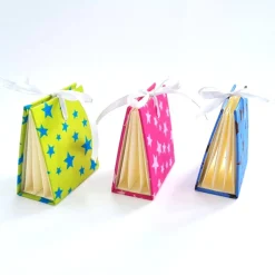 Geschenkverpackungen|Buchbinderei Frühauf Teebeutelbuch Teealbum Hardcover Weihnachten Sterne