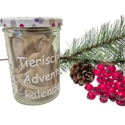 Adventskalender|Afrosteff Tierischer Adventskalender im Glas, Adventskalender für Tiere