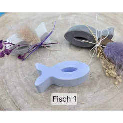 Tischdekoration Fische aus Raysin in Pastell – Stimmungsvolle Deko für kirchliche Feste Geschenke