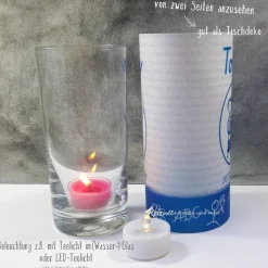 Tischlicht Lichthülle Einschulung Junge – Deko zum Schulanfang Kinder Einschulung