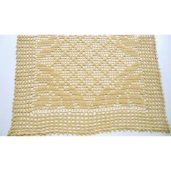 Clearance Tischläufer filigran gehäkelt Tischdecke beige Tischläufer Tischdekoration Heimtextilien Tischdekoration