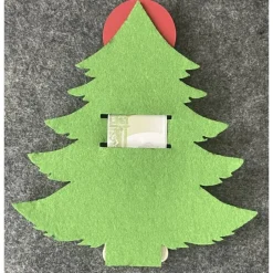 Geldgeschenke|DiyDrei Toller Filztannenbaum verziert, Gutschein, Ticket, Geldgeschenk, ca 16 x 14 cm