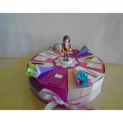 Sale Torte zur Einschulung Schulanfang Geldgeschenk Mädchen Schachteltorte Papiertorte  Gastgeschenk 1.Schultag Schule Kinder Einschulung