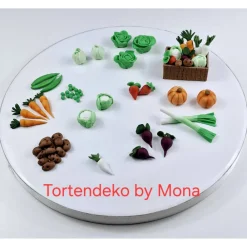 Online Tortenaufleger Fondant Geburtstag Tortendeko Bauernhof Bio Gemüse Kalb Biobauer Tortendekoration