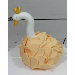 Clearance Tortenaufleger Fondant Geburtstag Tortendeko Schwan mit Krone Tortendekoration