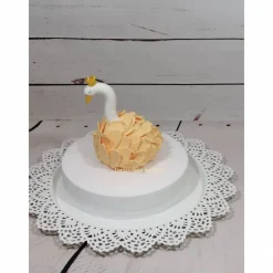Clearance Tortenaufleger Fondant Geburtstag Tortendeko Schwan mit Krone Tortendekoration