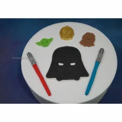 Discount Tortenaufleger Fondant Geburtstag Tortendeko Star Wars  Yoda Lichtschwerter Tortendekoration