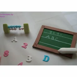 Tortendekoration|Tortendeko by Mona Tortenaufleger Fondant Geburtstag Tortendeko Einschulung Schulanfang