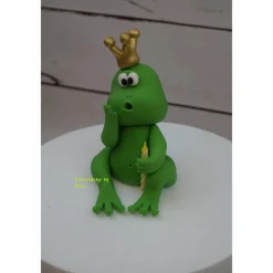 Tortendekoration|Tortendeko by Mona Tortenaufleger Fondant ,Geburtstag Tortendeko Frosch Froschkönig Prinz Prinzessin