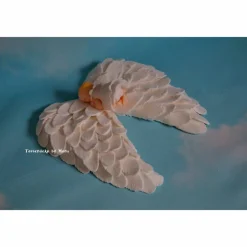Best Tortenaufleger Fondant Geburtstag Tortendeko  Taufe Engelflügel mit Baby Tortendekoration