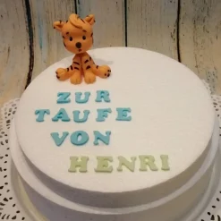 Best Tortenaufleger Fondant Geburtstag Tortendeko Taufdeko Tiger Baby Tortendekoration