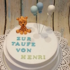 Best Tortenaufleger Fondant Geburtstag Tortendeko Taufdeko Tiger Baby Tortendekoration