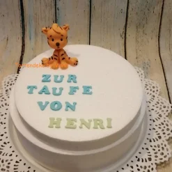 Best Tortenaufleger Fondant Geburtstag Tortendeko Taufdeko Tiger Baby Tortendekoration