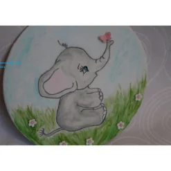 Tortendekoration|Tortendeko by Mona Tortenaufleger Fondant Tortenbild Tortendekoration  Fondantaufleger Elefant Dumbo Handgemalt Tortendeko Motivorte Fondantfigur Marienkäfer