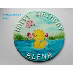 Tortendekoration|Tortendeko by Mona Tortenaufleger Fondant Tortenbild Tortendekoration  Fondantaufleger Elefant Dumbo Handgemalt Tortendeko Motivorte Fondantfigur Marienkäfer