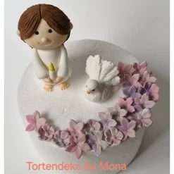 Discount Tortenaufleger Fondant Tortendeko Mädchen  Taufe Kommunion Konfirmation Tortendekoration