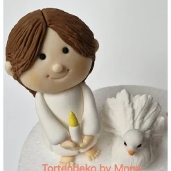 Discount Tortenaufleger Fondant Tortendeko Mädchen  Taufe Kommunion Konfirmation Tortendekoration